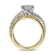 Load image into Gallery viewer, Gabriel &amp; Co. &quot;Zaira&quot; Bypass Twist Diamond Engagement Ring
