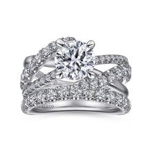 Load image into Gallery viewer, Gabriel &amp; Co. &quot;Zaira&quot; Bypass Twist Diamond Engagement Ring

