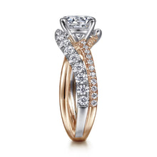 Load image into Gallery viewer, Gabriel &amp; Co. &quot;Zaira&quot; Bypass Twist Diamond Engagement Ring

