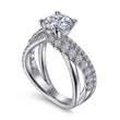 Load image into Gallery viewer, Gabriel &amp; Co. &quot;Zaira&quot; Bypass Twist Diamond Engagement Ring
