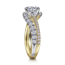 Load image into Gallery viewer, Gabriel &amp; Co. &quot;Zaira&quot; Bypass Twist Diamond Engagement Ring

