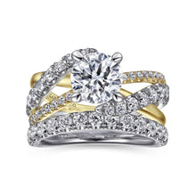 Load image into Gallery viewer, Gabriel &amp; Co. &quot;Zaira&quot; Bypass Twist Diamond Engagement Ring
