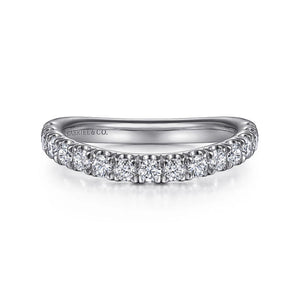 Gabriel & Co. "Zaira" Curved Diamond Wedding Band