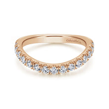 Load image into Gallery viewer, Gabriel &amp; Co. &quot;Zaira&quot; Curved Diamond Wedding Band

