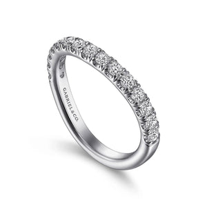 Gabriel & Co. "Zaira" Curved Diamond Wedding Band