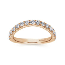 Load image into Gallery viewer, Gabriel &amp; Co. &quot;Zaira&quot; Curved Diamond Wedding Band
