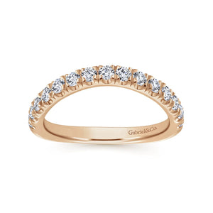 Gabriel & Co. "Zaira" Curved Diamond Wedding Band