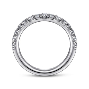 Gabriel & Co. "Zaira" Curved Diamond Wedding Band