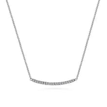 Load image into Gallery viewer, Gabriel &quot;Indulgence&quot; Fixed Trapeze Bar Necklace
