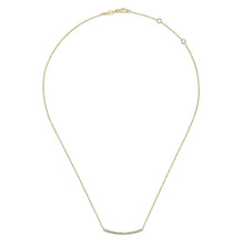 Load image into Gallery viewer, Gabriel &quot;Indulgence&quot; Fixed Trapeze Bar Necklace
