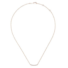 Load image into Gallery viewer, Gabriel &quot;Indulgence&quot; Fixed Trapeze Bar Necklace
