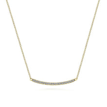 Load image into Gallery viewer, Gabriel &quot;Indulgence&quot; Fixed Trapeze Bar Necklace
