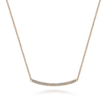 Load image into Gallery viewer, Gabriel &quot;Indulgence&quot; Fixed Trapeze Bar Necklace
