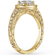 Load image into Gallery viewer, Kirk Kara &quot;Carmella&quot; Round Halo Split Shank Diamond Engagement Ring
