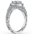 Load image into Gallery viewer, Kirk Kara &quot;Carmella&quot; Round Halo Split Shank Diamond Engagement Ring
