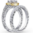Load image into Gallery viewer, Kirk Kara &quot;Carmella&quot; Round Halo Split Shank Diamond Engagement Ring
