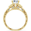 Load image into Gallery viewer, Kirk Kara Yellow Gold &quot;Dahlia&quot; Marquise Side Stone Diamond Engagement Ring Side View
