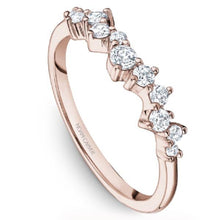 Load image into Gallery viewer, Noam Carver Asymmetrical Round Cut Diamond Wedding Band
