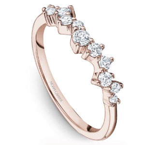 Noam Carver Asymmetrical Round Cut Diamond Wedding Band