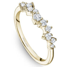 Load image into Gallery viewer, Noam Carver Asymmetrical Round Cut Diamond Wedding Band
