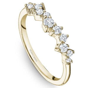 Noam Carver Asymmetrical Round Cut Diamond Wedding Band
