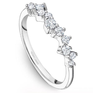 Noam Carver Asymmetrical Round Cut Diamond Wedding Band