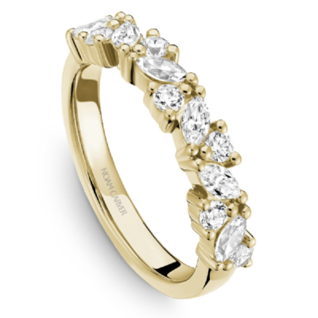 Noam Carver Marquise & Round Cut Diamond Wedding Band