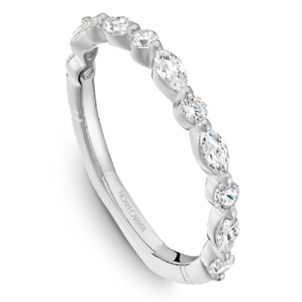 Noam Carver Marquise & Round Cut Wedding Band