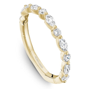 Noam Carver Marquise & Round Cut Wedding Band