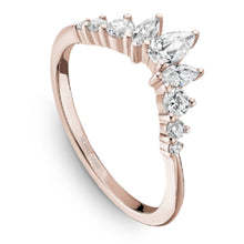 Load image into Gallery viewer, Noam Carver Tiara Pear Cut Diamond Wedding Band
