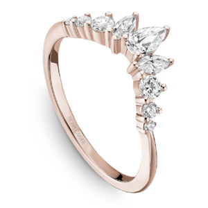Noam Carver Tiara Pear Cut Diamond Wedding Band