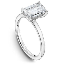 Load image into Gallery viewer, Noam Carver 14K White Gold Emerald Cut High Polish Solitaire Engagement Ring
