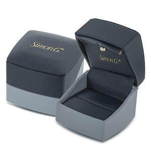 Simon G. 18K White and Rose Gold Vintage Style Flower Ring