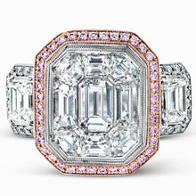 Load image into Gallery viewer, Simon G. 4.81 Carat Right Hand Halo Diamond &quot;Mosaic&quot; Ring
