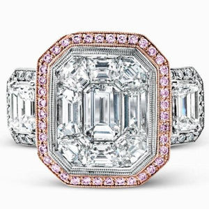 Simon G. 4.81 Carat Right Hand Halo Diamond "Mosaic" Ring