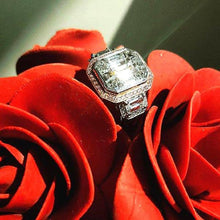 Load image into Gallery viewer, Simon G. 4.81 Carat Right Hand Halo Diamond &quot;Mosaic&quot; Ring
