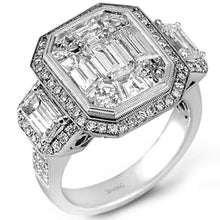 Load image into Gallery viewer, Simon G. 4.81 Carat Right Hand Halo Diamond &quot;Mosaic&quot; Ring
