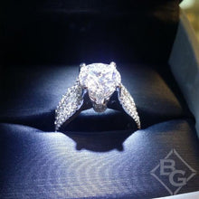 Load image into Gallery viewer, Simon G. Large Center &quot;Cathedral Style&quot; Diamond Engagement Ring
