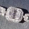 Load image into Gallery viewer, Simon G. &quot;Mosaic&quot; Diamond Baguette Tennis Bracelet
