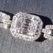 Load image into Gallery viewer, Simon G. &quot;Mosaic&quot; Diamond Baguette Tennis Bracelet
