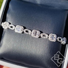 Load image into Gallery viewer, Simon G. &quot;Mosaic&quot; Diamond Baguette Tennis Bracelet
