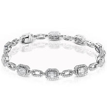 Load image into Gallery viewer, Simon G. &quot;Mosaic&quot; Diamond Baguette Tennis Bracelet
