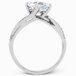 Load image into Gallery viewer, Simon G. Princess-Cut &quot;Twist&quot; Split Shank Diamond Engagement Ring
