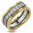 Load image into Gallery viewer, Simon G. Two-Tone Mens Round Cut Diamond Ring
